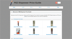 Desktop Screenshot of pezdispenserpriceguide.com